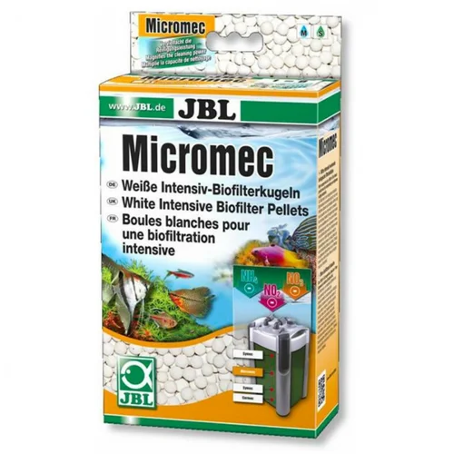 Boules biofiltration intensive blanches, JBL Micromec - 700g