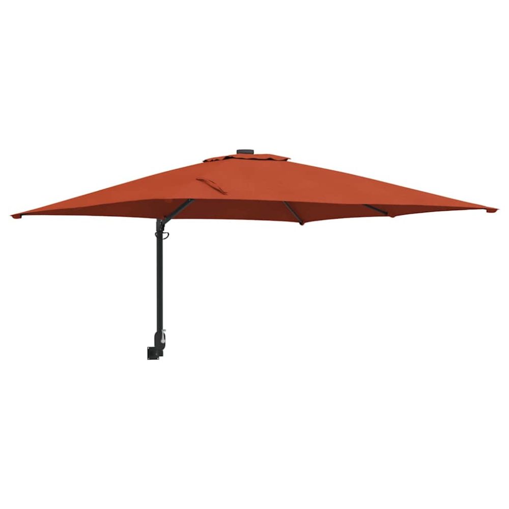 vidaXL Parasol de jardin Terre cuite 248,5 x 247,5 x 160 cm – Aménagement du jardin