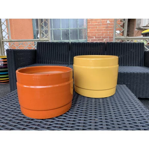 Pot coloris multicolore en terre émaillée Pause - Ø 23 cm