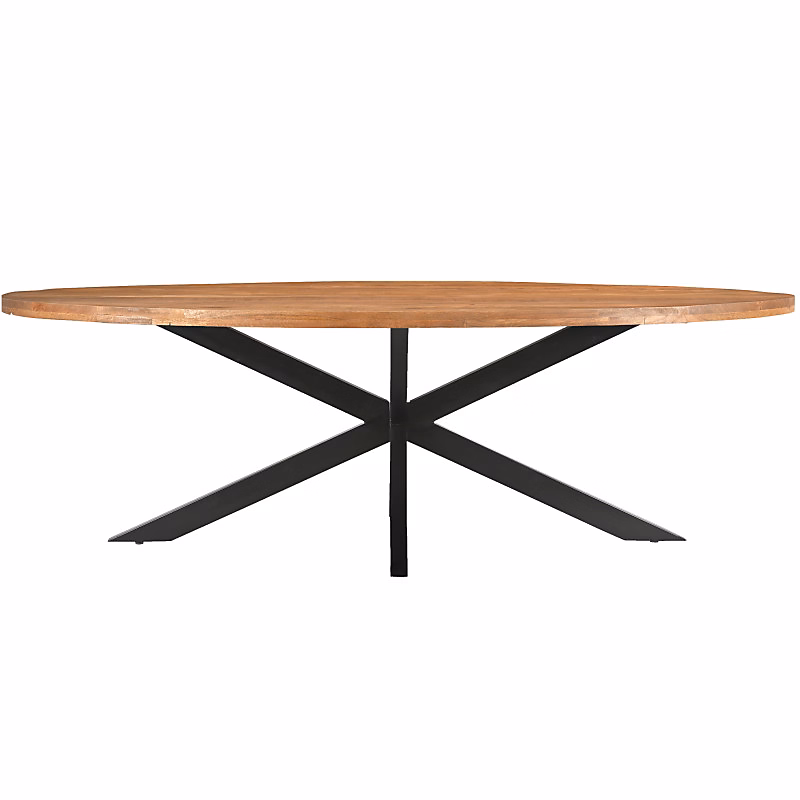 BARI – Table à manger Ovale 10 personnes 240 cm en bois massif