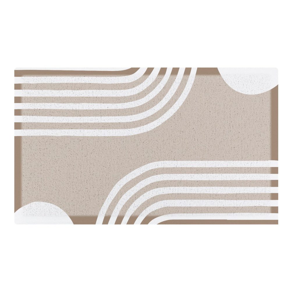 Paillasson Beige Abstract Lines Indoor & Outdoor ( – Aménagement du jardin