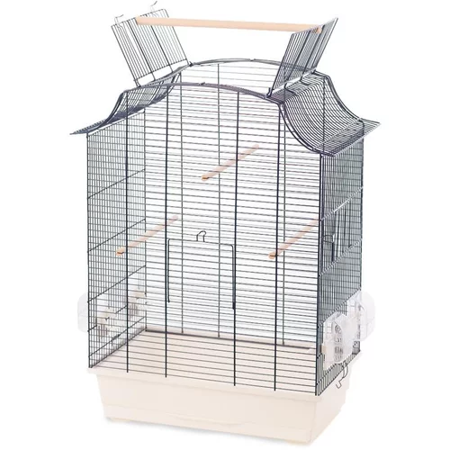 Cage ouverte perruche solor sky coloris bleu en acier galvanisé - 40 x 31 x 65 cm