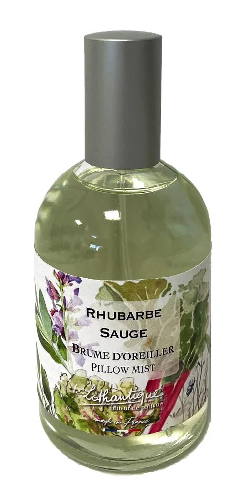 Brume d'oreiller Lothantique Jardin d'aquarelles Rhubarbe Sauge – 100 ml