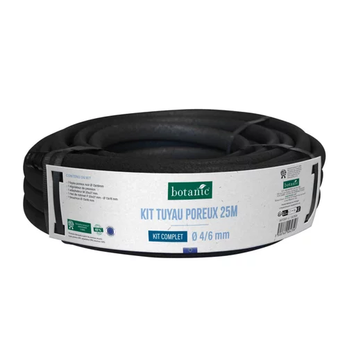 Kit de tuyau poreux Ø 4/6 mm 25 mètres botanic® - Arrosage goutte à goutte