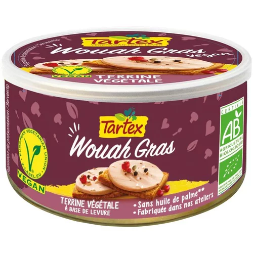 Terrine végétale bio en boite Tartex Wouah Gras - 125 g