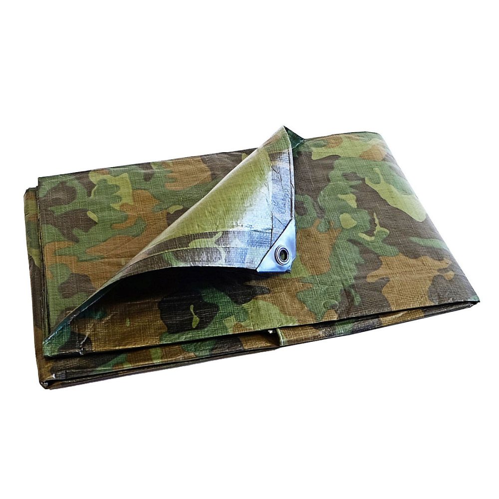 Bâche Brise Vue 1 – 8 × 3 m, TECPLAST, CM150BV, Camouflage, Haute Qualité, Brise vent occultant, Pare vue jardin