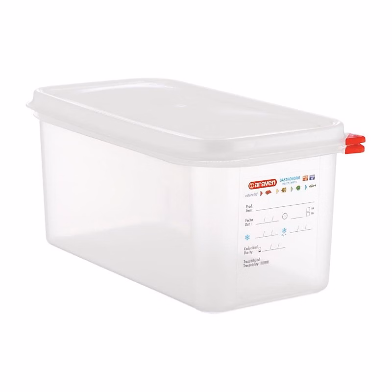 Boîte Alimentaire 6 L GN 1/3 – Carton de 4, Araven