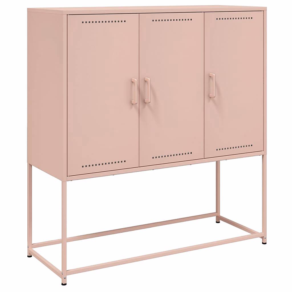 Buffet haut rose 100 – 5 × 39 × 107 cm acier vidaXL