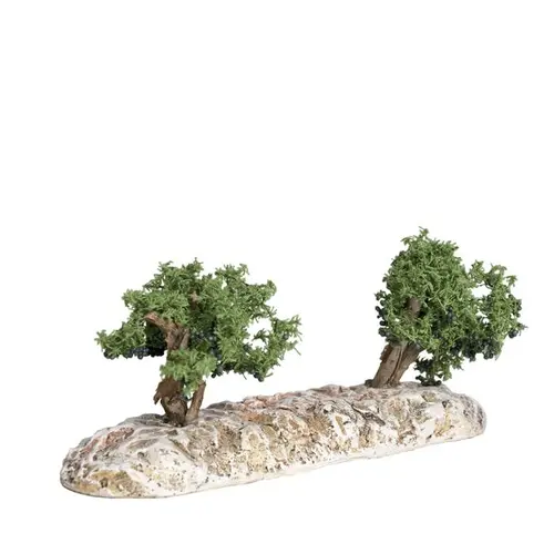 Décor de crèche de Noël vignes Santons Escoffier - 14 x 4 x 5 cm