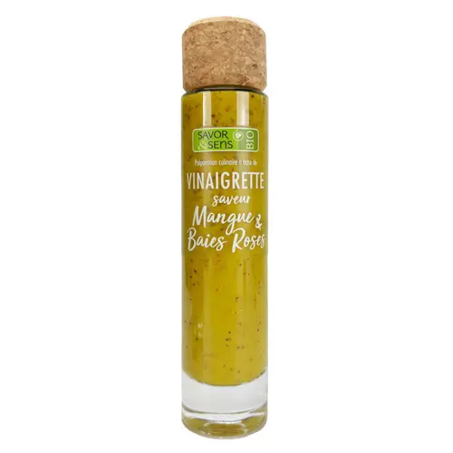 Vinaigrette bio mangue & baies roses Savor et Sens - 20 cl