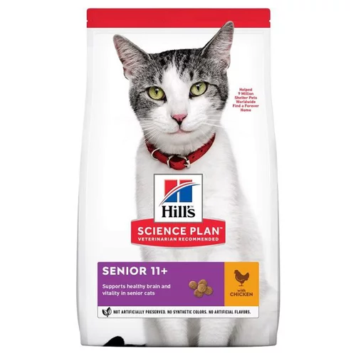 Croquettes pour chat senior au poulet Hill's - 3 kg