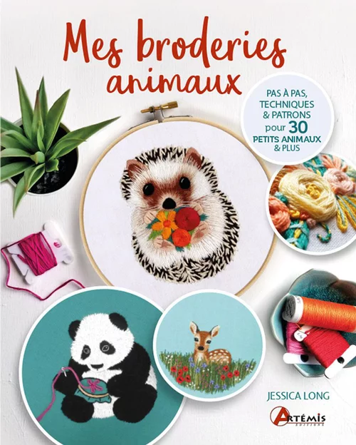 Livre "Les broderies animaux" Artemis