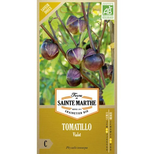 Graines de Tomatillo violet bio Ferme de Sainte Marthe - graines à semer