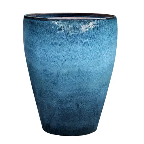 Jarre en grès émaillé bleu Océan Decolines Littoral - Ø 50 x H 63 cm