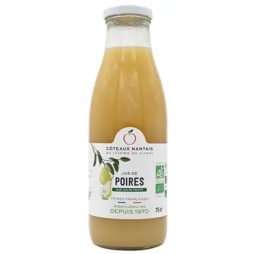 Jus de poires bio Coteaux Nantais - 75 cl