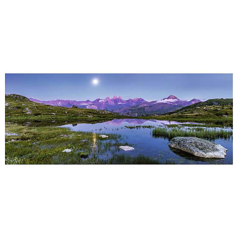 Brise vue imprimé LAC GUICHARD | H.2 x L.5 m – 100% occultant – Made in France par Scenolia + kit de fixation offert