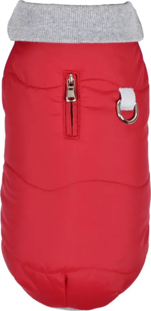 Manteau pour chien coloris rouge doublé polaire Bobby Contraste - Taille 80XXL