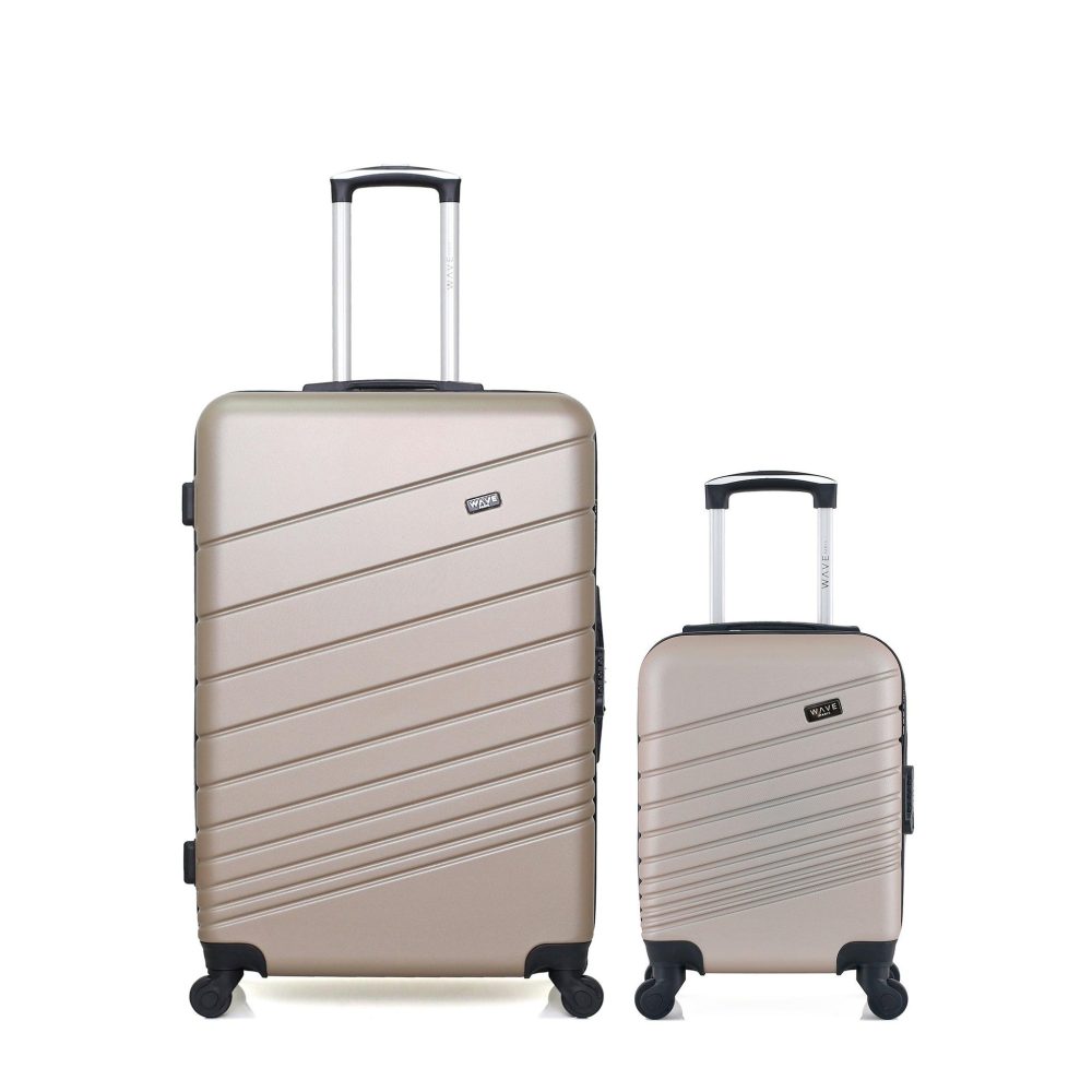 WAVE PARIS Lot de 2 valises grand format et cabine xxs tigre