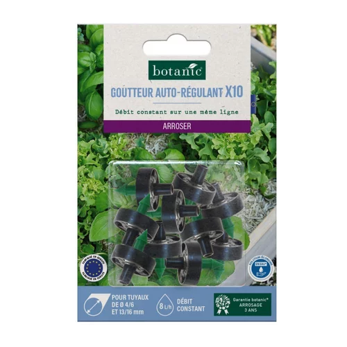 10 goutteurs auto-régulants 8L/h botanic® - Arrosage goutte à goutte