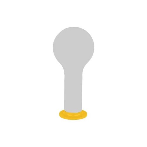 Socle aimanté en aluminium Fermob pour lampe Aplö coloris jaune miel - Ø 8 cm