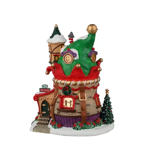 Maison d'elfe pour village de Noël Lemax Santa's Wonderland Elf Lane n°2