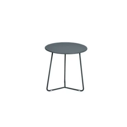 Table basse cocotte coloris gris orage de 34 x 36 xcm