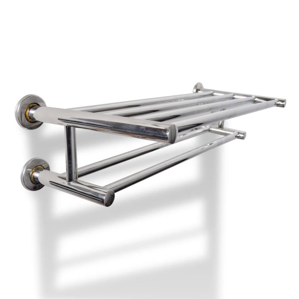 VIDAXL Porte serviettes double – 60 cm 16 cm