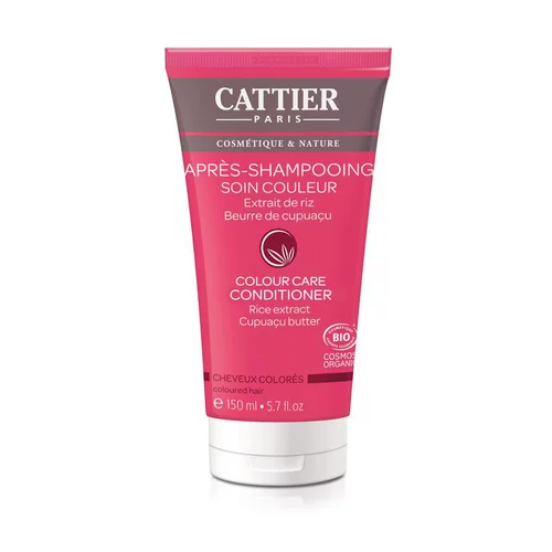 Après-shampoing soin et couleur Cattier bio en tube de 150 ml