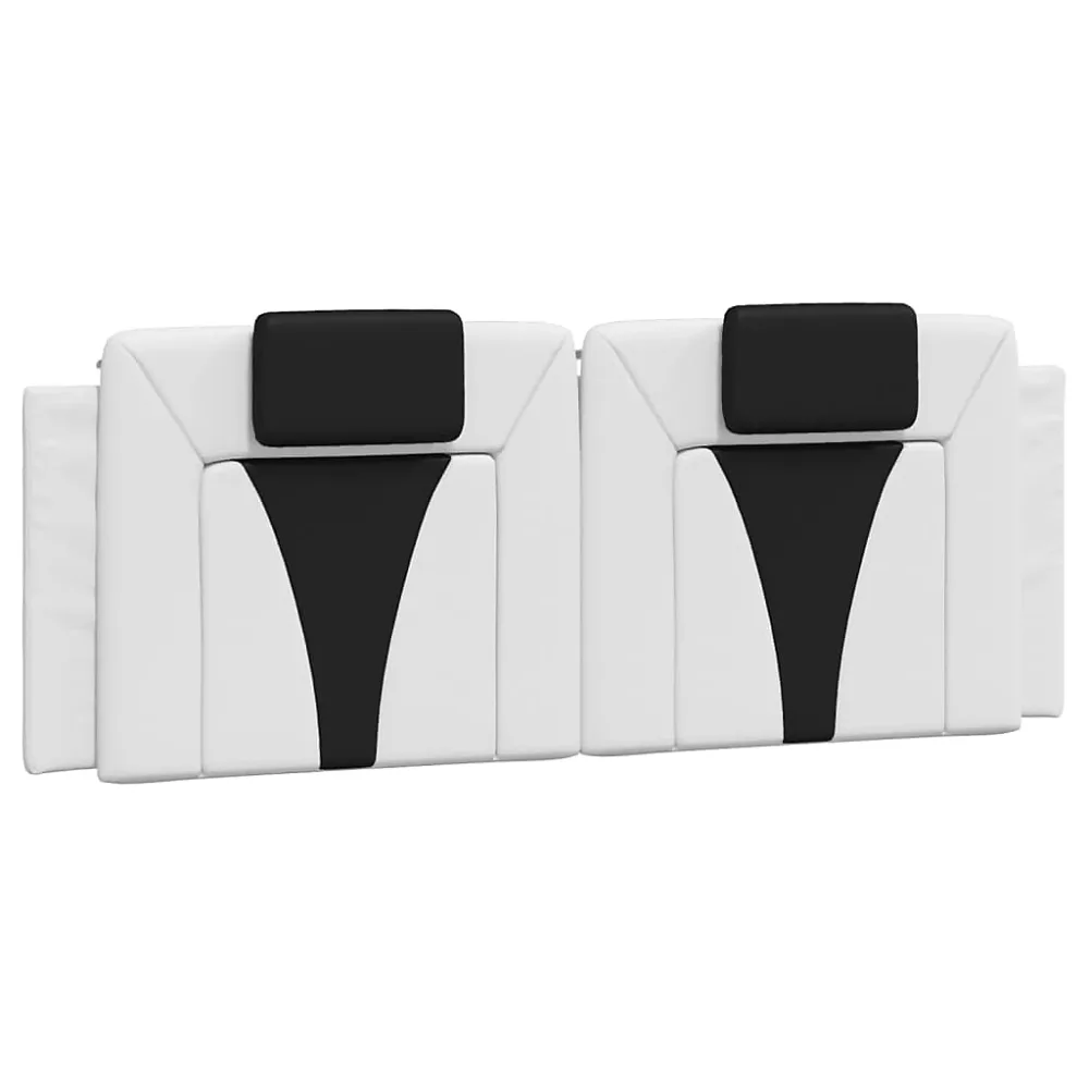 Coussin de tête de lit Viana noir et blanc 120 cm similicuir vidaXL – Réf. JCJSNMKBK7838521051