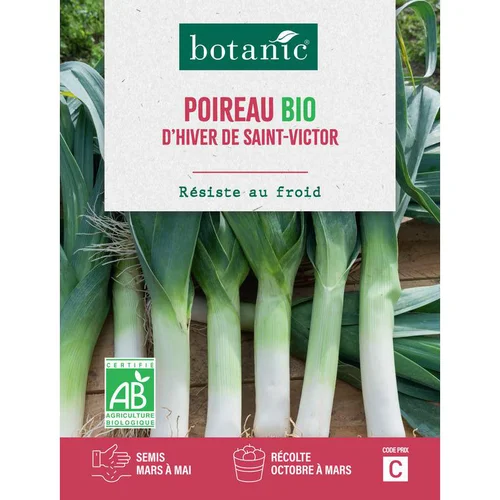 Graines de Poireau d’hiver de Saint Victor bio botanic® - graines à semer