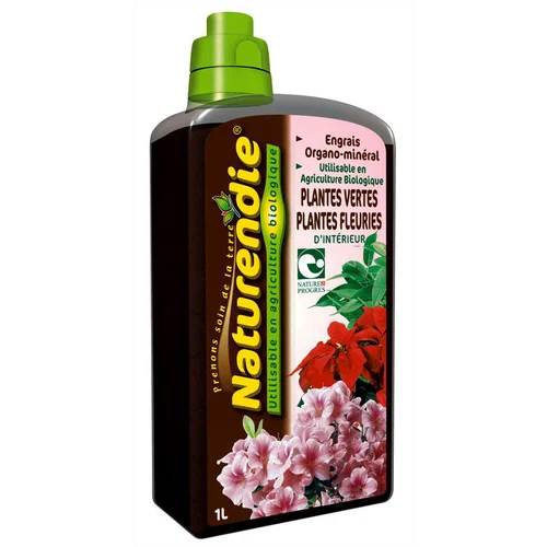 Engrais pour plantes d’intérieur vertes et fleuries Naturendie - 1 L