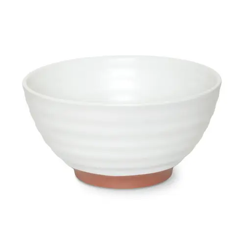 Bol à ramen blanc et terra cotta Médard de Noblat Fuji - Ø 17,8 x H 9,2 cm