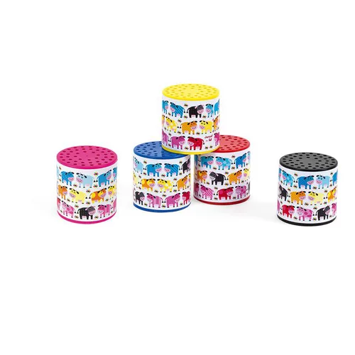 Boîte à meuh en plastique coloris assortis