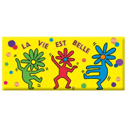 Mini tablette chocolat lait « La vie est belle » Art Grafik - 30 g