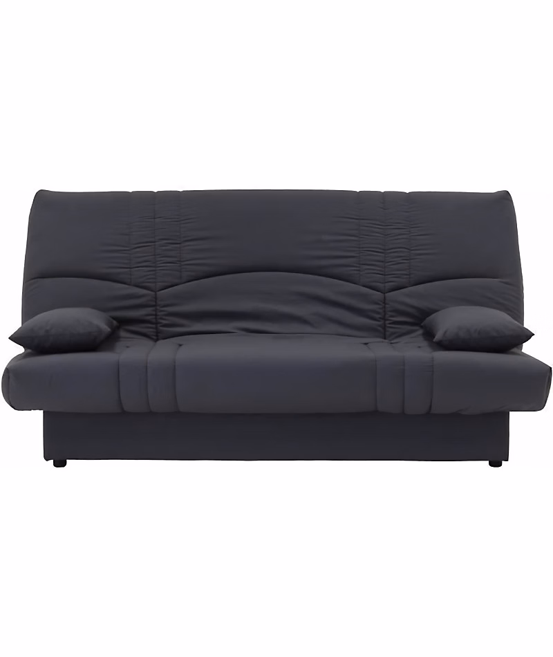 DREAM Banquette clic clac 3 places | Tissu gris anthracite – Slyle contemporain – L 190 x P 92 cm