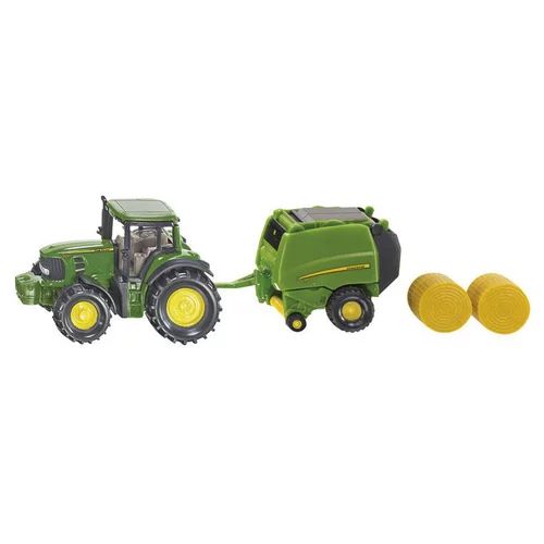 Tracteur et sa presse à bottes de foin Siku - echelle 1/64e