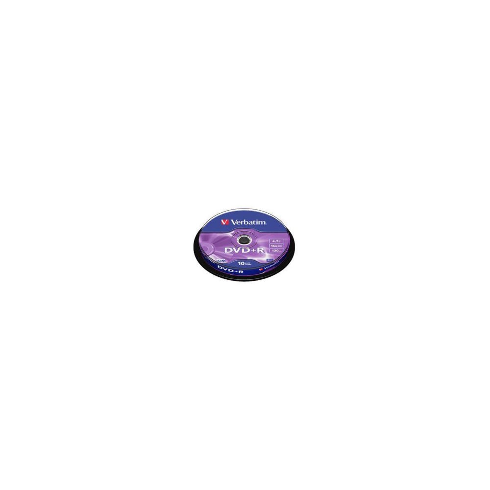 Verbatim DVD vierge 43498 DVD+R SP10 DATALIFE+ 16X – Solutions extérieures
