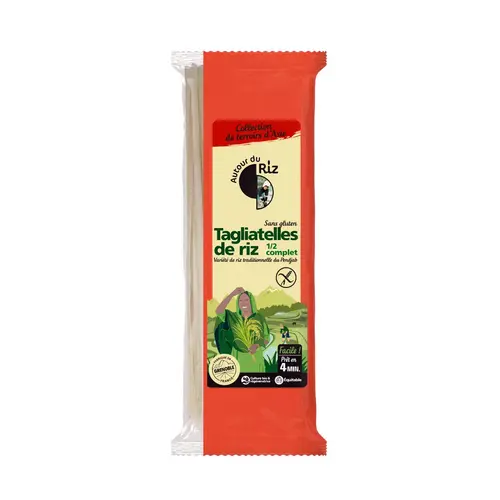 Tagliatelles de riz blanc bio Autour du Riz - 200 g