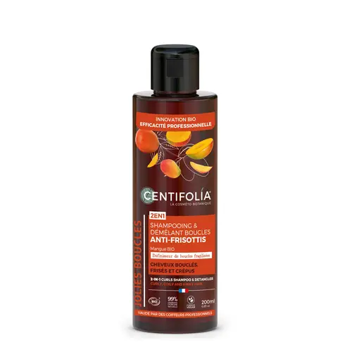 Shampooing et démêlant boucles 2 en 1 bio Centifolia - 200 ml