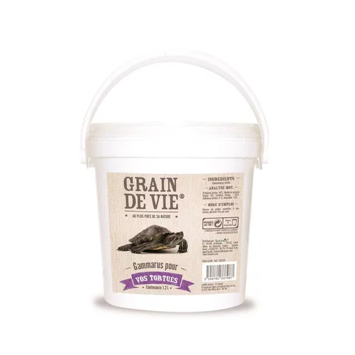 Gammarus pour tortues Grain de Vie - 1,2 L