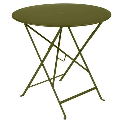Table pliante Bistro coloris vert en acier Fermob - 74 cm