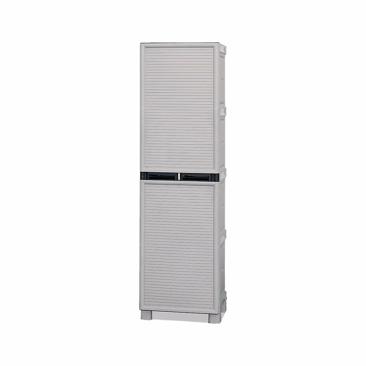 Armoire d'extérieur Liège – Mobilier d'extérieur, Armoire de buanderie polyvalente, 100% Made in Italy, Gris clair, 50 × 39h172 cm