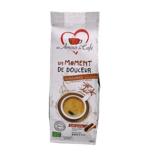 Café en grains bio Moment de douceur Un amour de café - 1 kg