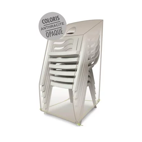 Housse pour chaises de coloris anthracite en polyester