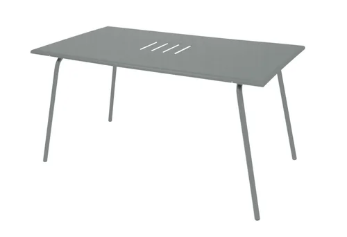 Table Monceau coloris marron en acier Fermob - 146 x 80 cm