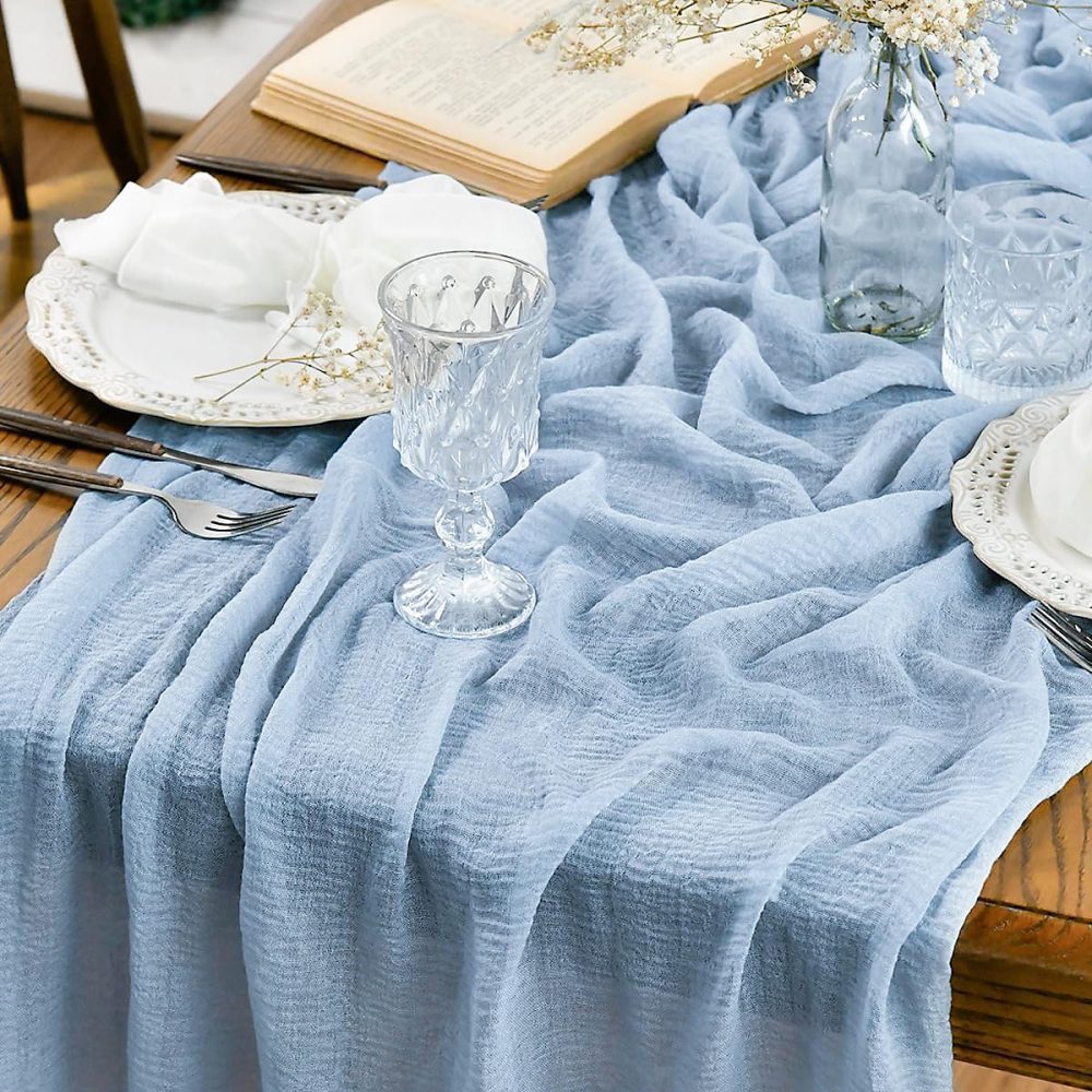 Linge de table – Chemin de table Artoid Mode 300 cm bleu glacier