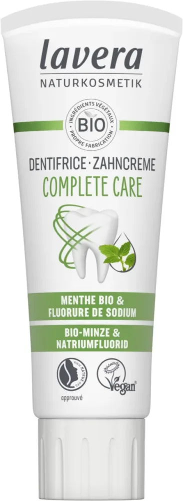 Dentifrice complet Care sans silice Lavera - 75 ml