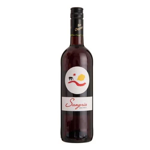 Sangria rouge bio. La bouteille de 75 cl