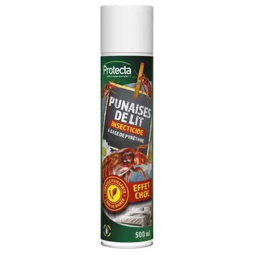 Aérosol anti-punaises de lit Action choc Barrière à insectes Green - 500 ml