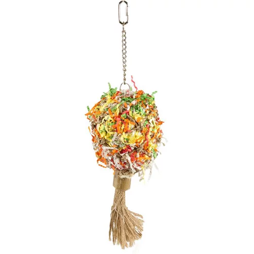 Jouet papyr perruche bouquet coloris multicolore - 36 cm